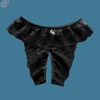 免脱开档-黑色-K58 2xl(建议体重120-150斤) 丁字裤女开档可插内裤女士迷人情却蕾丝火辣t型裤勒阴女用房事翘