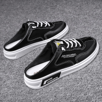 黑色(a50) 收藏关注店铺送运费险 回力男鞋透气懒人帆布板鞋一脚蹬男士半拖无后跟百搭休闲小白潮鞋