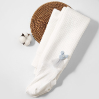 白色[厚绒麻花浣纱熊连]XX S码(70-80cm)两用档 宝宝外穿打底裤秋冬季加绒加厚可爱公主袜女童一体绒中小童连裤袜