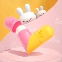 亲子爱心双头唇膏 无香味 兔头妈妈儿童润唇膏保湿滋润女童宝宝防干裂男孩专用唇油补水唇膏