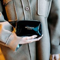 迷你方包 韩国便携漆皮化妆包防水黑色大容量小号简约收纳包淑女随身多功能