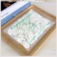 [100克/包] 约135只 白色指头套防水指套切菜点钞纹绣耐磨防滑手指头套护甲硅胶净化