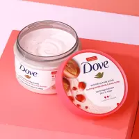 多芬磨砂膏298g*2罐 Dove多芬石榴籽身体磨砂膏298g*2罐嫩白全身皮角质去鸡皮沐浴