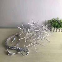 10头小号海胆吊灯暖光直径13厘米 1m(含)-5m(含) 婚庆吊顶星星灯满天星海蜇吊灯婚礼场景星空布置海星挂灯海胆灯串