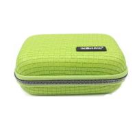 17*12*6厘米(中号) 绿色 充电器充电宝移动硬盘收纳包 蓝牙耳机收纳盒数据线u盘IKSNAIL