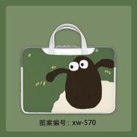 xw-570 12寸 小羊肖恩手提电脑包可爱简约联想华为苹果拯救者15.6寸男女13戴尔