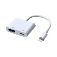 苹果转HDMI 适用苹果手机投屏转换器lighting转HDMI转接头iPhone连接电视投影