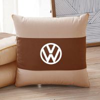 大众 40x40cm标准款(高端棕) 汽车抱枕被子两用靠垫被加厚车载后排午睡毯子多功能两用空调被