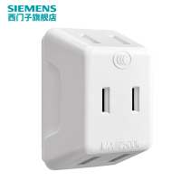 迷你一转三 西门子插座板插头转换器一转三分控多功能品字形转接头官方旗舰店