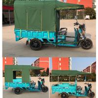 军绿色(不带支架) 加厚八腿双雨帘100*75 电动三轮车雨棚车篷防雨布加厚方管架子车头透明挡风全包围后车棚