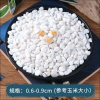 雪花白/0.6-0.9CM/20斤 40斤小白石子石头大鹅卵石庭院铺路铺地白色石子园林造景白鹅软石