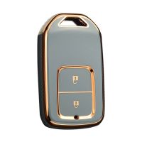 奶奶灰[单壳] 本田智能款[两键] 本田汽车钥匙套十代思域杰德皓影雅阁思铂睿冠道壳凌派扣包壳高档