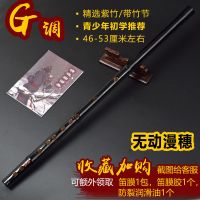 G调+全套配件 紫竹魔道陈情笛一节笛子竹笛古风黑色初学D横笛EF古风G调演奏乐器