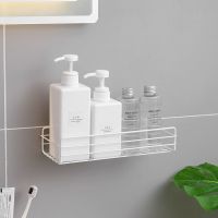 小款[1个]颜色随机+无痕单钩 浴室置物架卫生间洗手间免打孔三角架厕所转角架厨房壁挂收纳架子