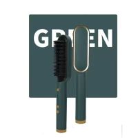 圣诞绿 体验版 不可调温[普通机芯] 直发梳不伤发负离子卷发棒大波浪夹板两用刘海直发神器女学生家用