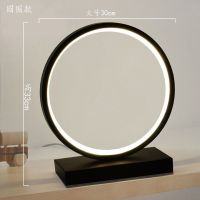 白光 61款-简约黑色 台灯卧室床头灯现代简约浪漫智能遥控调光床头柜书房家用台灯