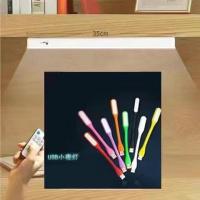 护眼防近视(彩色随机) (USB)标配 LED台灯学生宿舍酷壁灯阅读护眼吸附书桌小夜灯充电床头寝室卧室