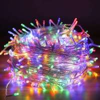8彩色 插电款10米100灯 小夜灯LED彩灯七彩变色户外防水装饰闪灯串灯满天星圣诞节庆婚庆