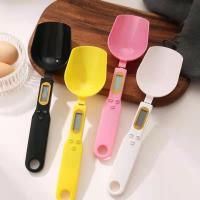 电子量勺[粉色] 电子秤量勺称精准计量勺称重厨房家用烘焙勺子称克度勺刻度奶粉勺