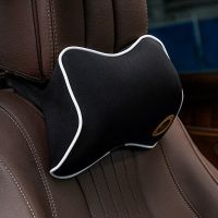 黑色 小头枕 汽车头枕腰靠颈枕靠枕记忆棉护腰靠背垫套装车载汽车装饰用品大全
