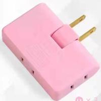 二位6孔 普通款 低瓦 白色 电视柜靠墙插座电源扩展转换器超薄无线一转2带双USB转换插头插排