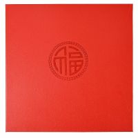 红色福 白色内页40张(80面)+2支油漆笔 18寸大容量相册diy家庭影集相册本纪念册自粘贴式覆膜旅行收藏册