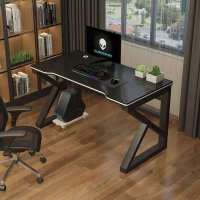 黑架子黑 80*60*75送主机托 电脑桌台式家用办公桌子书桌卧室床边桌简约现代学生学习桌写字桌