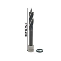 电扳手钻头 锋利耐用打孔直径12毫米 电动扳手木工加长麻花钻头电扳手转换头模板钻木板打眼开孔钻