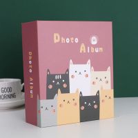 卡通猫 过塑5寸100张(一本装) 相册本家庭5寸6寸7寸插页式成长纪念册情侣儿童小本大容量影集薄