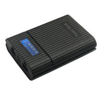 M09安卓+苹果接口 不含电池 黑色 免焊接移动电源外壳diy套件可拆卸数显充电宝18650锂电池盒充电器