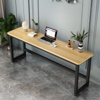 浅胡桃+黑腿 长60宽40高74[无加固款] 简约电脑桌办公桌子家用长条桌卧室靠墙窄边简易长方形书桌学习桌