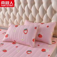 A乳胶枕套*草莓猫咪 48x74cm[枕套1只装] 南极人冰丝乳胶枕套一对装夏天双人凉席枕头套单人一只装宿舍成人