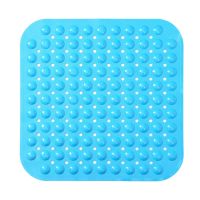 深海蓝46*46[无按摩颗粒] 加长款浴缸防滑垫 家用浴室防滑地垫带吸盘防滑环保PVC按摩无气味