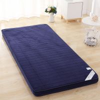 立体法莱绒6cm厚--蓝 0.9X1.9m 床垫加厚1.5米床垫子双人1.8米榻榻米单人宿舍软褥子可折叠海绵垫