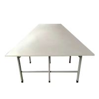 单层高密度板材质 两边+不锈钢包边 服装裁床台制衣厂裁布裁缝桌拉布台打包操作检验台双层裁剪台组合