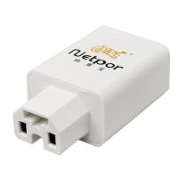 白色 通用电动车USB充电器 电瓶车载手机充电头5V快速转接锂电池纳盾宝