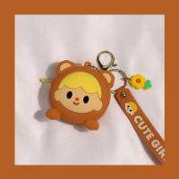 小号硅胶包 小熊黄发女孩+硅胶绳 拒绝杂乱~小巧颜值高~有线耳机收纳包 数据线收纳盒小迷你u盘u盾