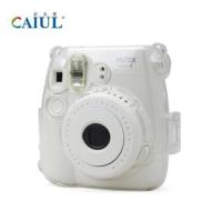 mini8/9水晶壳 拍立得mini7s/7c/8/9/25/90/SQ10/20水晶壳相机透明保护壳有背带