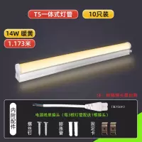 暖黄光 4瓦-0.3米[单只装] 雷士照明led灯管t5灯管t8支架全套一体化家用日光灯长条节能灯管