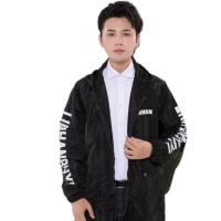 单层黑色 XXL[90-140]斤 秋冬成人围裙加绒韩版防水男工作服长袖围裙厨房罩衣女防油烟防污