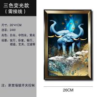 小号接电款-三色 1号图 壁画灯简约壁灯客厅卧室书房床头带壁画灯简约感应灯装修装饰壁画