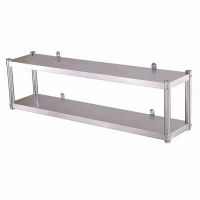 高40厘米两层加厚款 长50宽30 厨房3层可挂墙上架子不锈钢置物架托壁挂式二层收纳吊架调味料架2