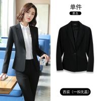 1723B款黑西装 S 职业装女装套装秋冬西装外套女西服学生面试正装两件套女士工作服