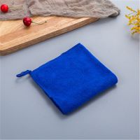 蓝色 30*30方巾[3条装经济型] 清洁抹布加厚吸水不掉毛擦桌子布厨房去油毛巾擦玻璃家政保洁毛巾