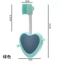 [花洒万向支架]绿色1个 万向花洒支架免打孔底座淋浴头喷头可调节挂座吸盘浴室淋浴器配件