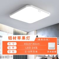 银色 40*40cm高亮白光24w 南方生活LED吸顶灯超薄长方形大气客厅灯卧室灯现代简约房间灯