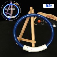 发光项圈[蓝色]送发光吊坠 S-小型(脖围35CM) 狗狗发光项圈 usb充电脖圈宠物用品夜光狗圈大中小型犬夜间遛狗灯