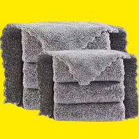 抹布小号10*10半成品 竹纤维*+*1条装 抹布厨房不沾油去污加厚洗碗巾洗碗布擦桌子吸水去油易清洗麻布