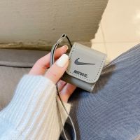 灰色JUST DO IT 皮套+挂绳 苹果Airpods1/2代 创意潮牌JUSTDOIT皮套airpods1/2代保护