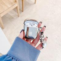 苹果Airpods1/2代 纯电镀+挂钩 airpods保护套pro挂件电镀软壳适用苹果无线蓝牙耳机套2代3硅胶盒